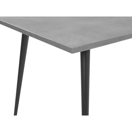 Stół do jadalni 160 x 80 cm efekt betonu z czarnym SANTIAGO