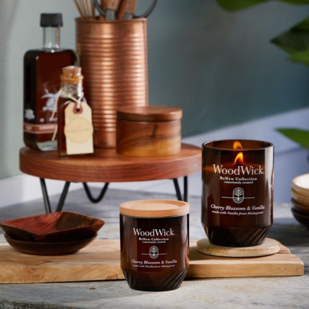 WoodWick świeca duża CHERRY BLOSSOM & VANILLA