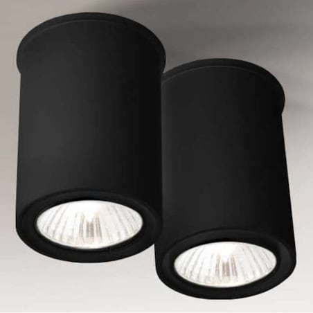 LAMPA sufitowa OSAKA 1120 Shilo natynkowa OPRAWA plafon spot tuby DOWNLIGHT czarny