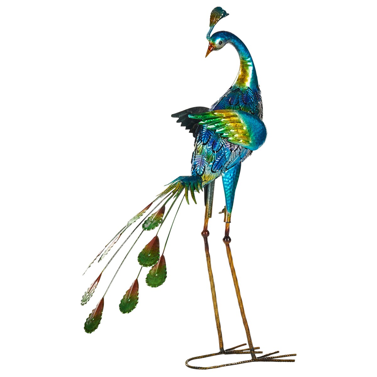 Rzeźba ogrodowa PEACOCK Niebieski