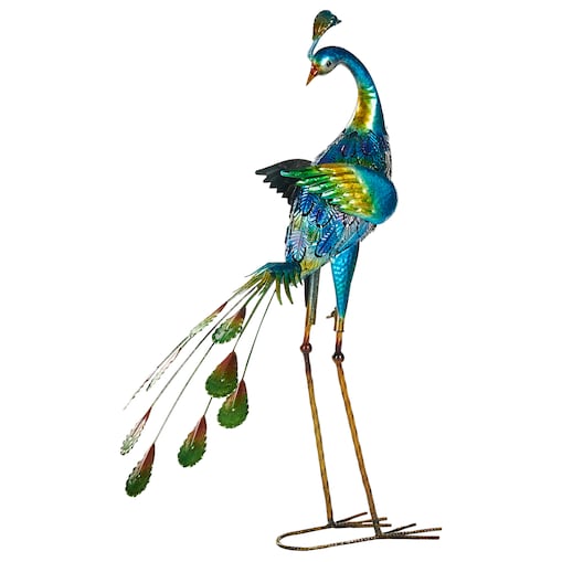 Rzeźba ogrodowa PEACOCK Niebieski