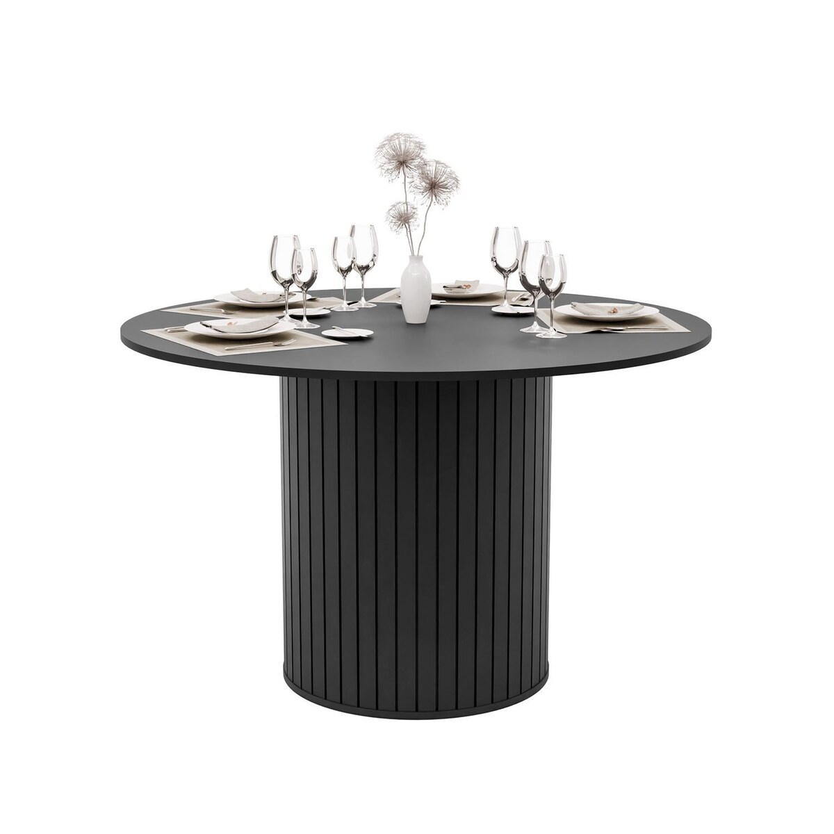 Okrągły stół ELODIE 120 cm, czarny
