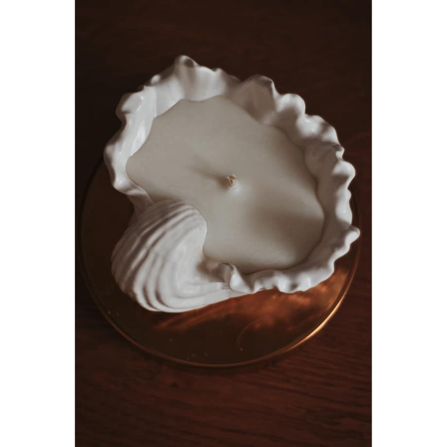 Świeca sojowa Muszla 100 g Biel N°10 "Jesienna Symfonia"