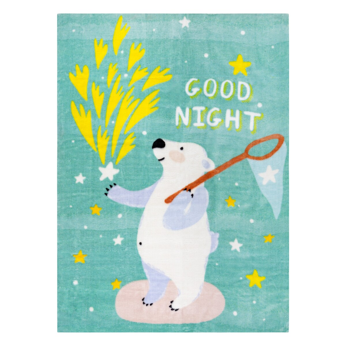 Dywan PLAY Miś gwiazdki G4016-1 zielony 140x190 cm