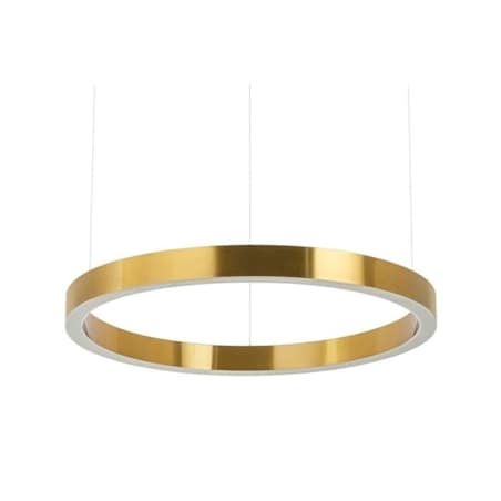 Złota lampa wisząca Ring okrągła LED 38W 3000K nad stół