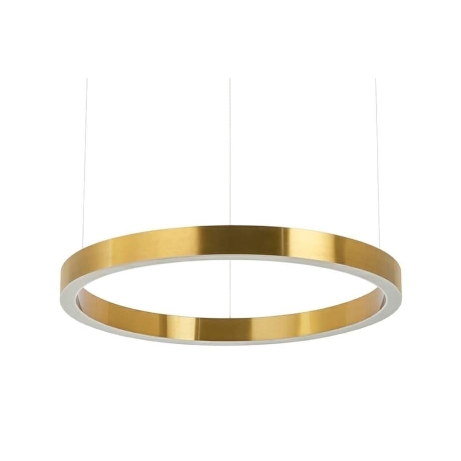 Złota lampa wisząca Ring okrągła LED 38W 3000K nad stół