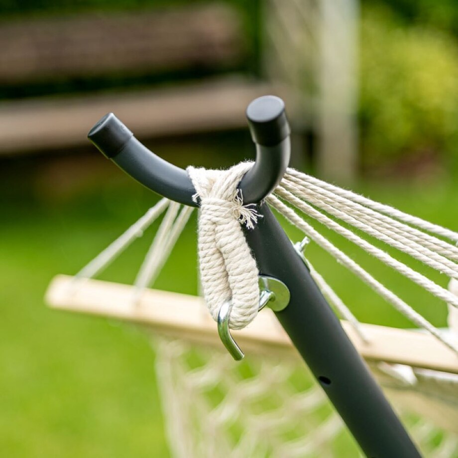 Hamak ogrodowy w stylu Boho kremowy