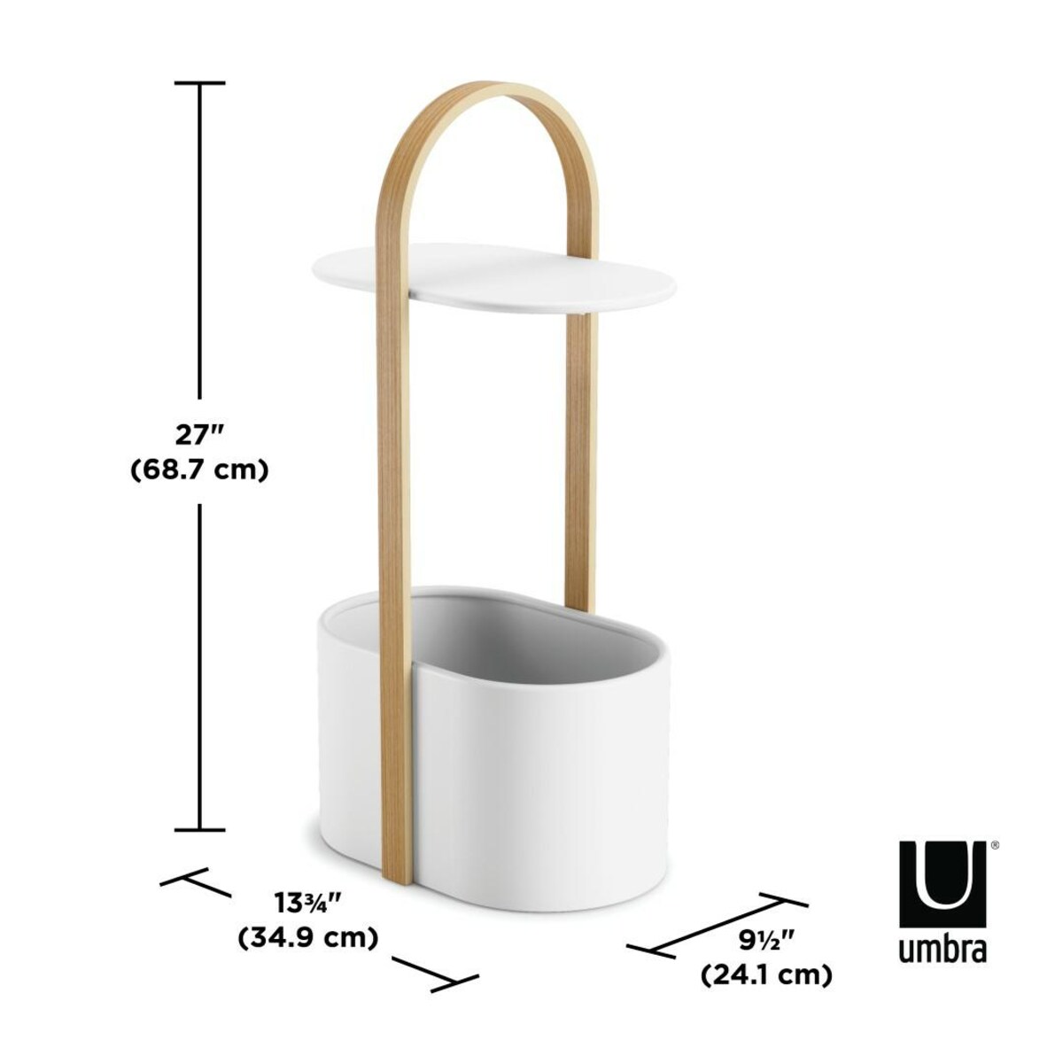 Stolik z funkcją przechowywania Bellwood, 30.5 x 27.9 x 72 cm, Umbra