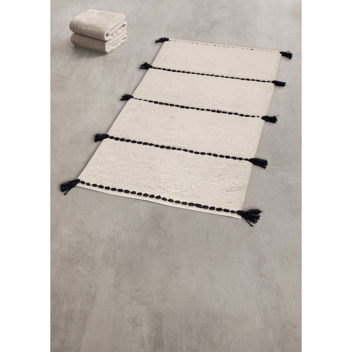 Kleine Wolke Travis Ekologiczny Dywanik łazienkowy naturalny beż 70x120 cm ECO LIVING