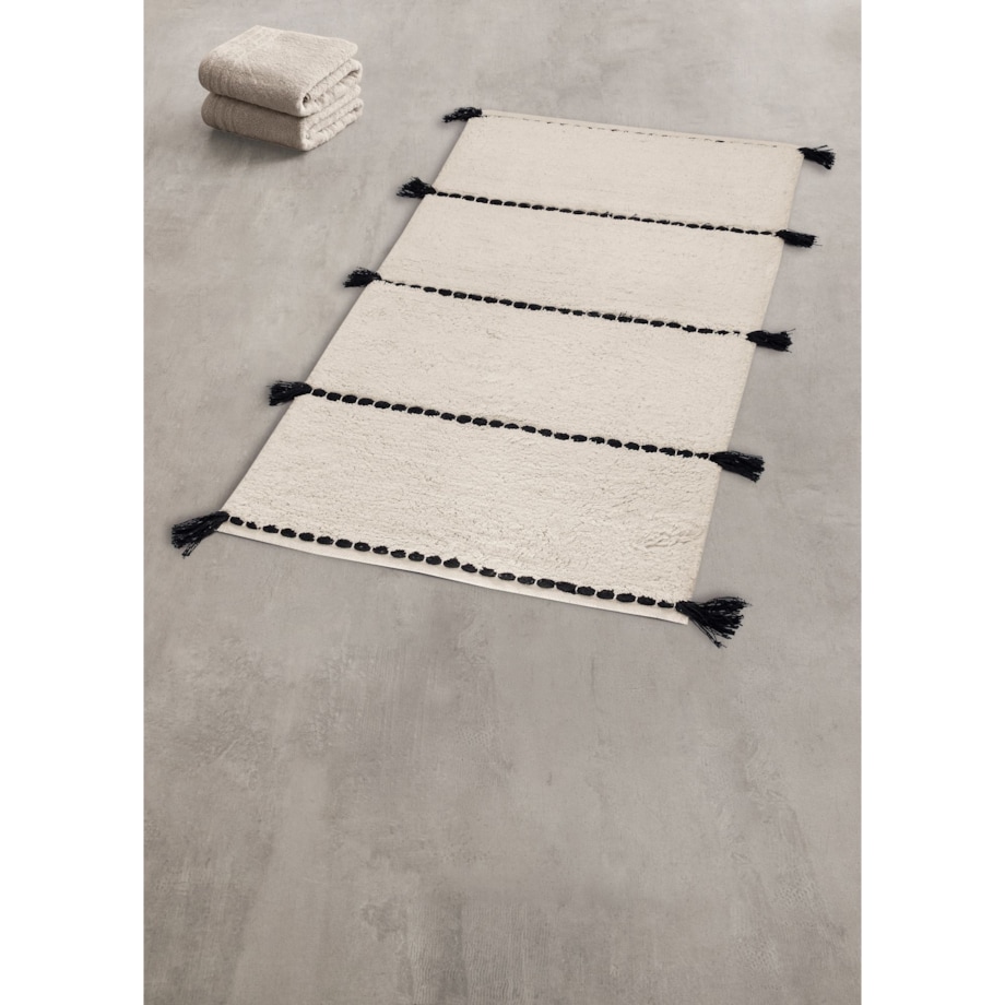 Kleine Wolke Travis Ekologiczny Dywanik łazienkowy naturalny beż 70x120 cm ECO LIVING