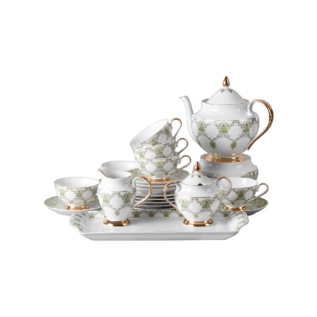 Garnitur do herbaty dla 6 osób 23 el. Astra Meander G904