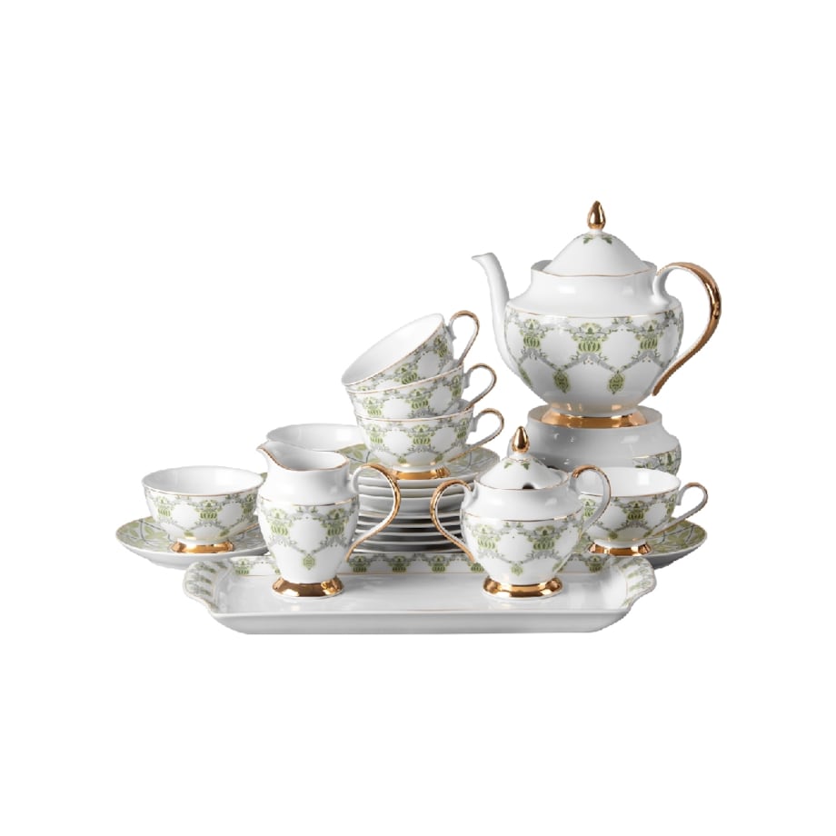 Garnitur do herbaty dla 6 osób 23 el. Astra Meander G904