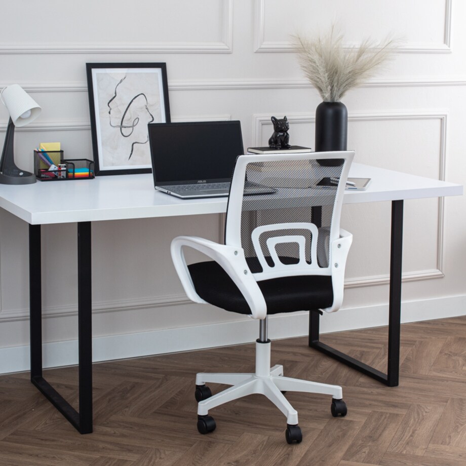 Krzesło biurowe fotel obrotowy regulowany młodzieżowy czarny