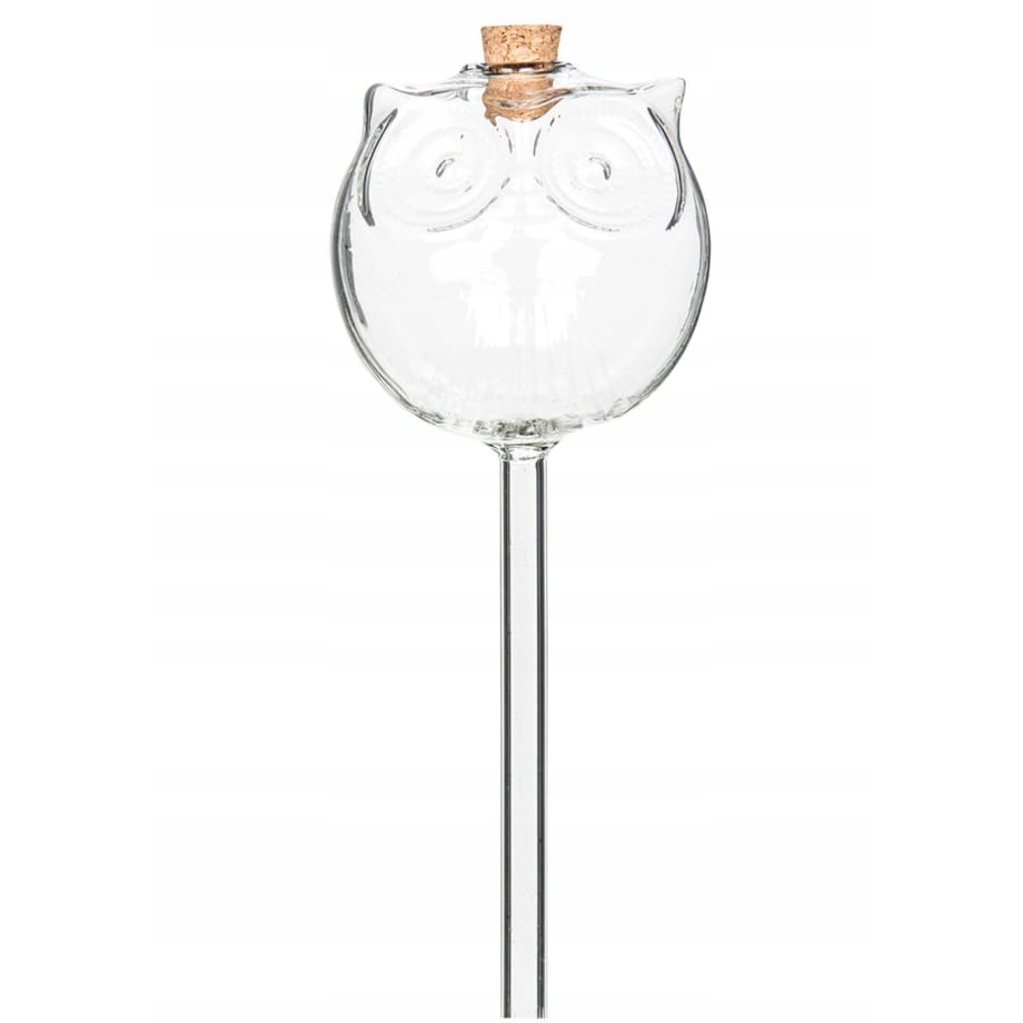 KULA NAWADNIAJĄCA sowa SZKLANA nawadniacz do doniczki kwiatów 220ml