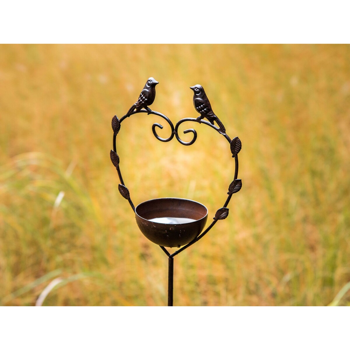 Ogrodowe poidełko dla ptaków brązowe SPARROW