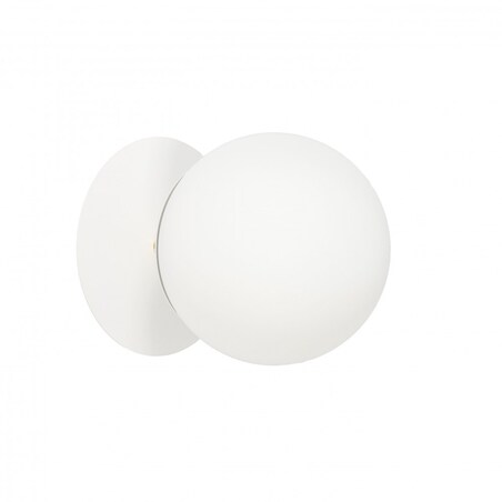 PLAAT C biała lampa ścienna / kinkiet z mosiądzem