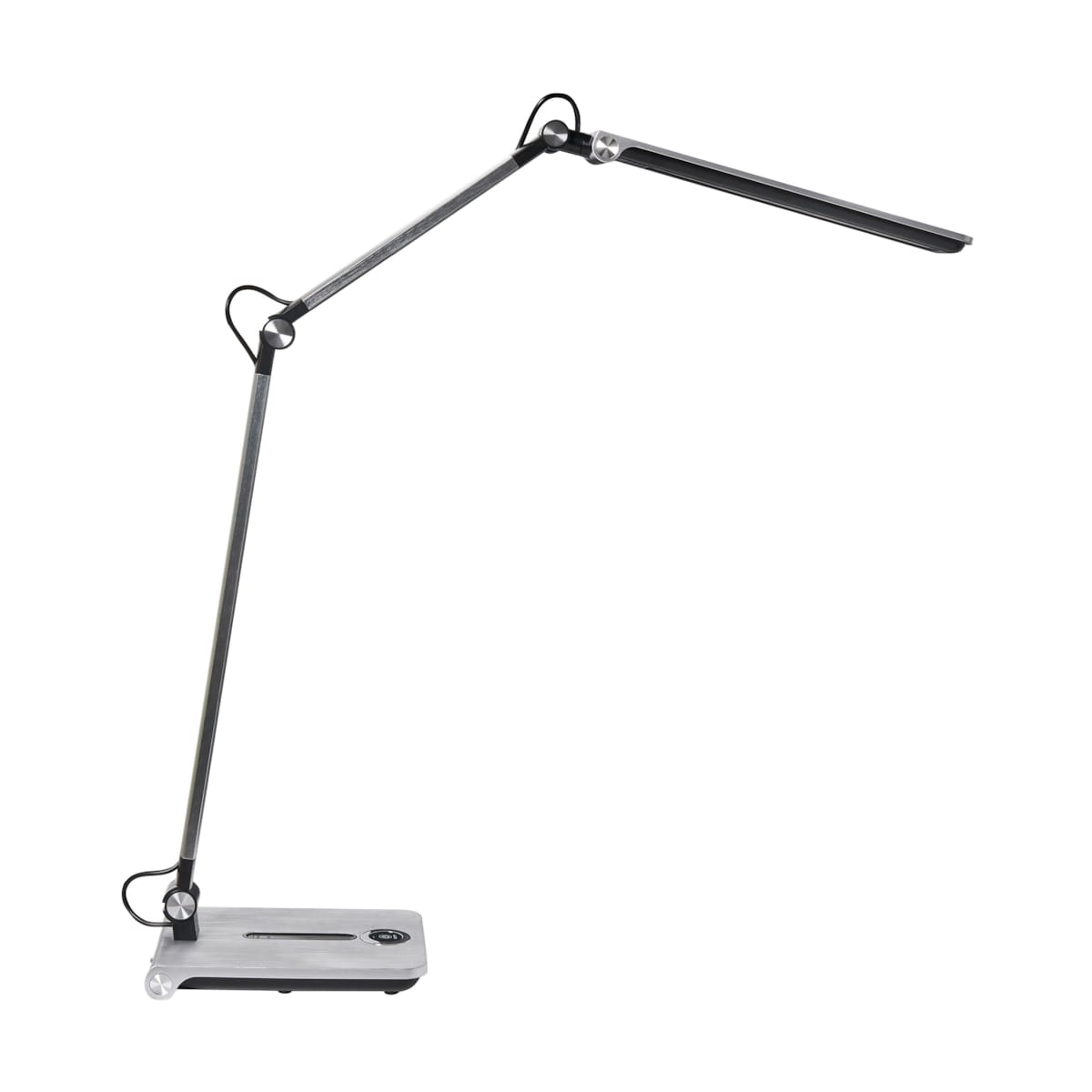 Lampa biurkowa LED AQUILA Ze ściemniaczem Srebrny