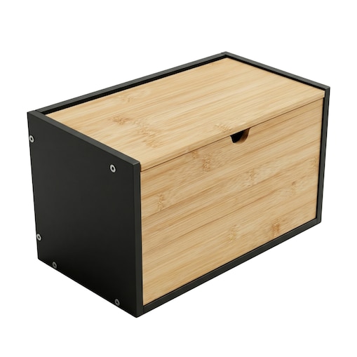 Bambusowy chlebak CADRE, dwustronnie otwierany, 20 x 33 x 20 cm