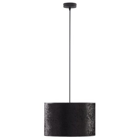 Lampa biurowa wisząca abażurowa Tercino 6192 TK Lighting z tkaniny czarna