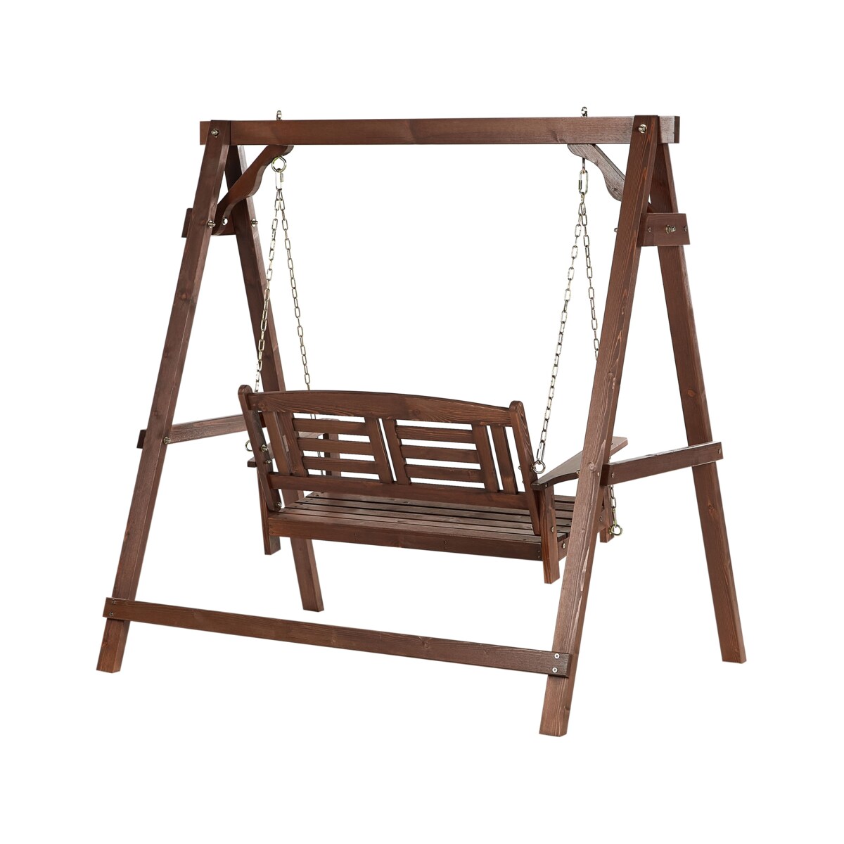 Huśtawka ogrodowa NERITO Drewno Ciemne drewno