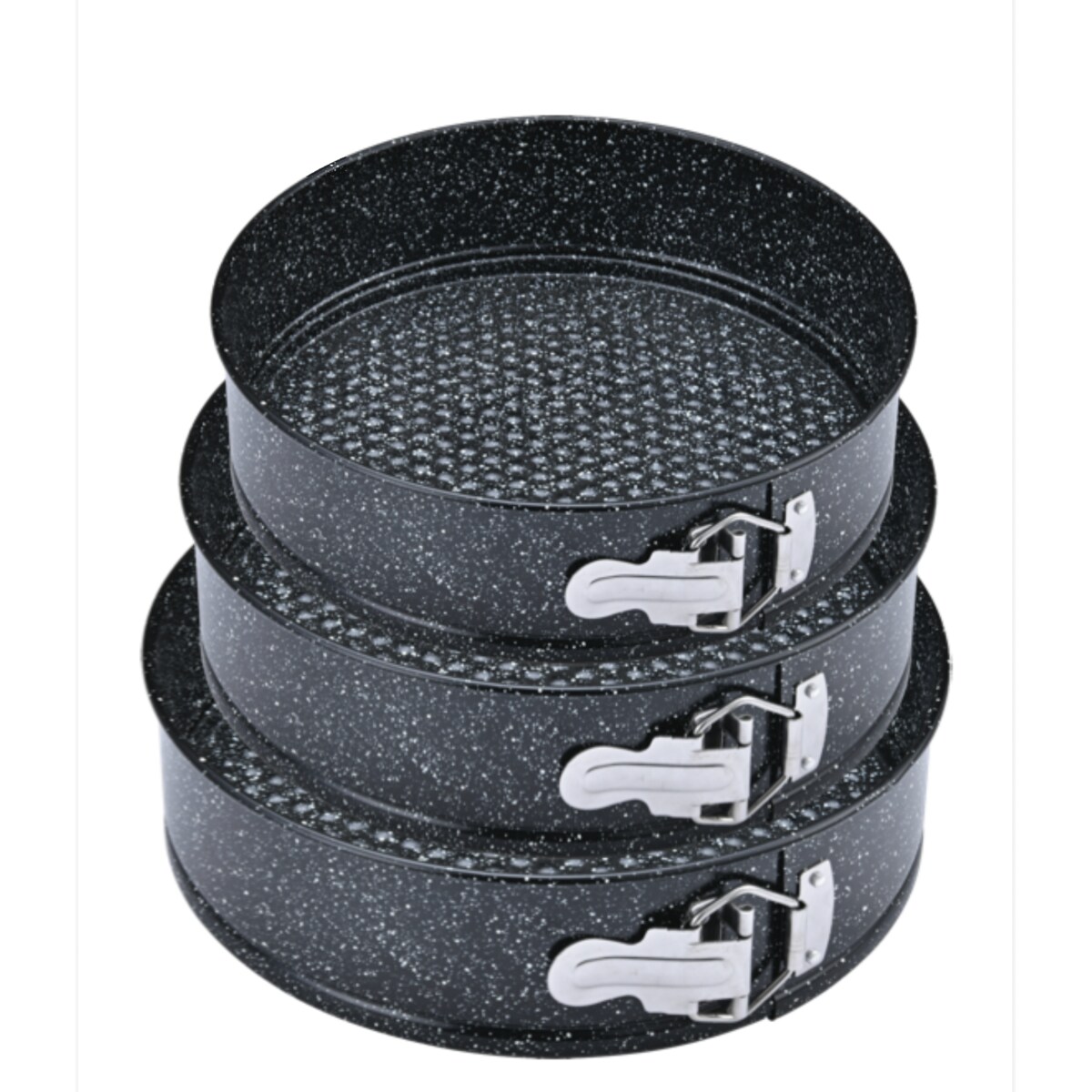 Zestaw tortownic tortownica okrągła metalowa do pieczenia ciasta 24/26/28cm BLUBERG