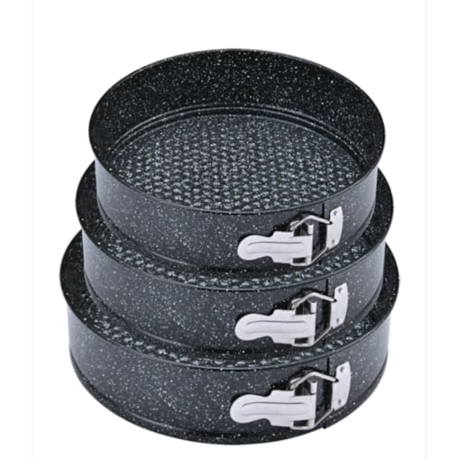 Zestaw tortownic tortownica okrągła metalowa do pieczenia ciasta 24/26/28cm BLUBERG