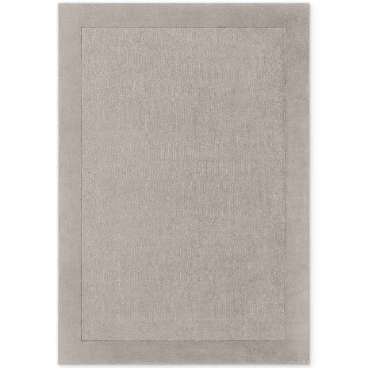 Dywan wełniany 200x300cm, ręcznie tkany szary z miekkim włosiem