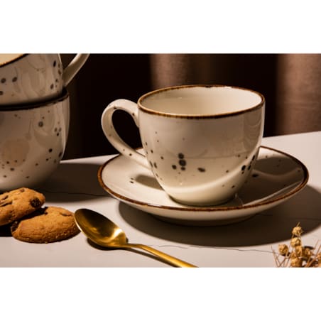 Konsimo ALUMINA Filiżanka ze spodkiem 6 szt.