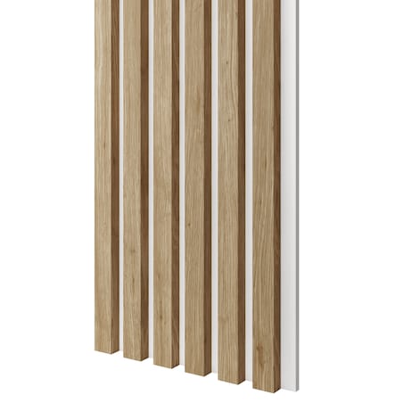 LAMELE SLIM NA PŁYCIE MDF - DĄB NATURA