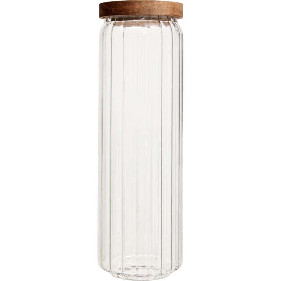 Pojemnik na makaron spaghetti HARMONY, ryflowane szkło, 1,3 l