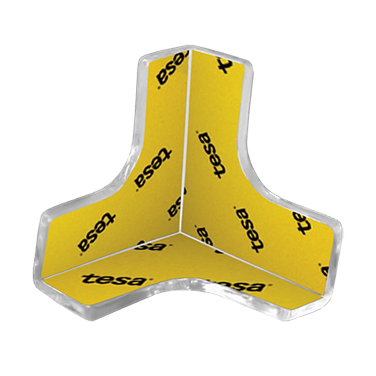 silikonowe narożniki zabezpieczające meble, sipo, zestaw 12 sztuk, transparentne, kształt litery T