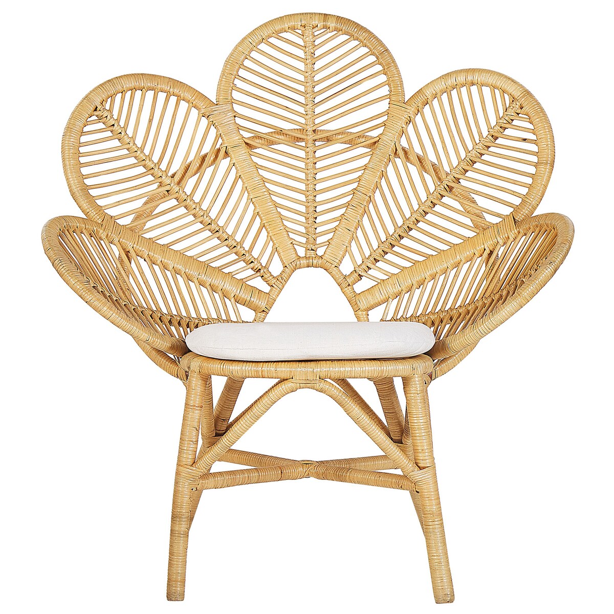 Zestaw 2 foteli paw FLORENTINE Rattan Naturalny