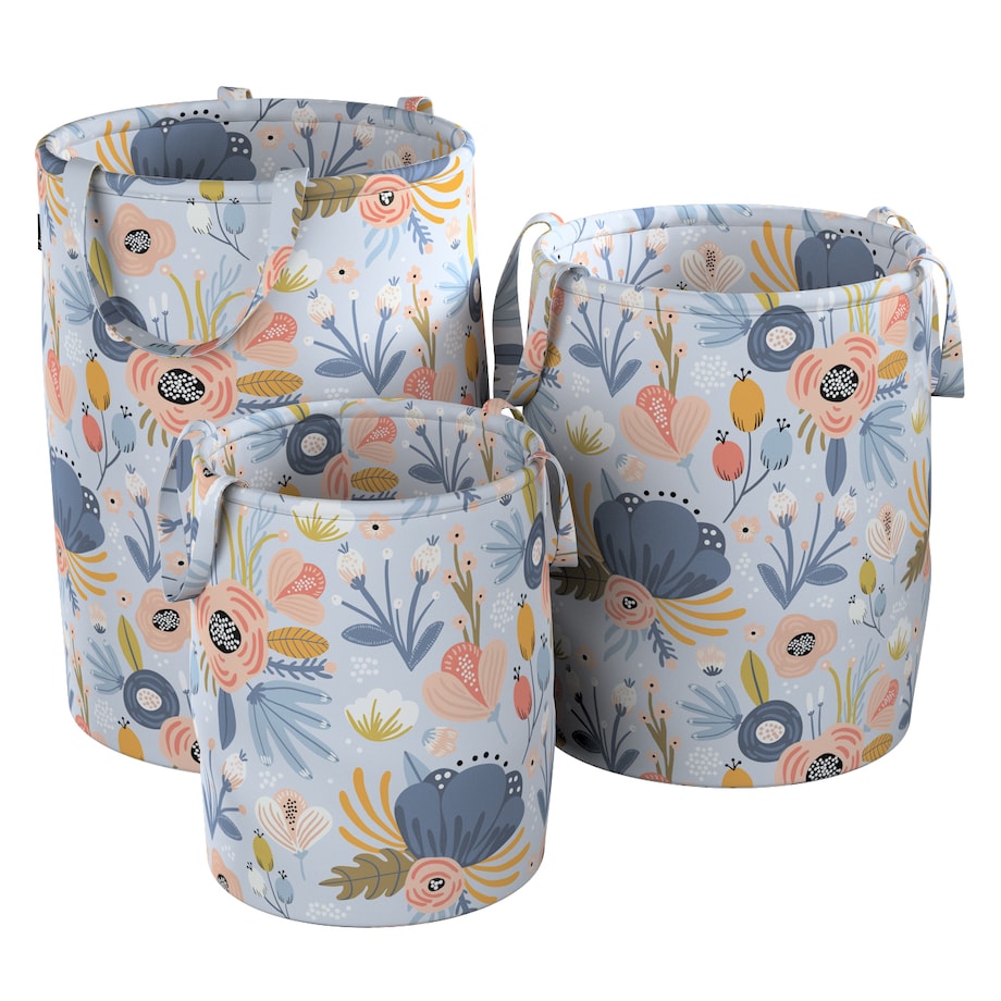 Kosz na zabawki Tobi, niebieski, 40x50cm, Magic Collection