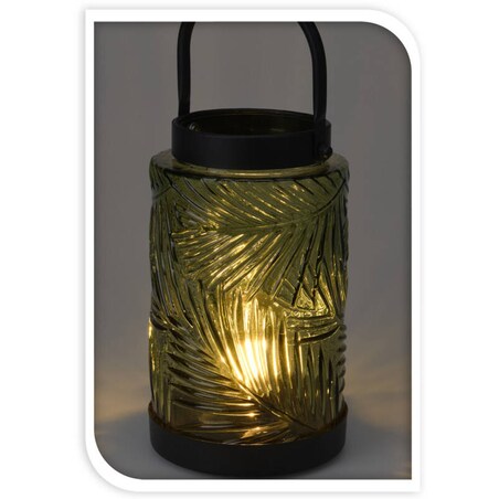 Latarenka LED, kolorowe szkło, 20,5 cm