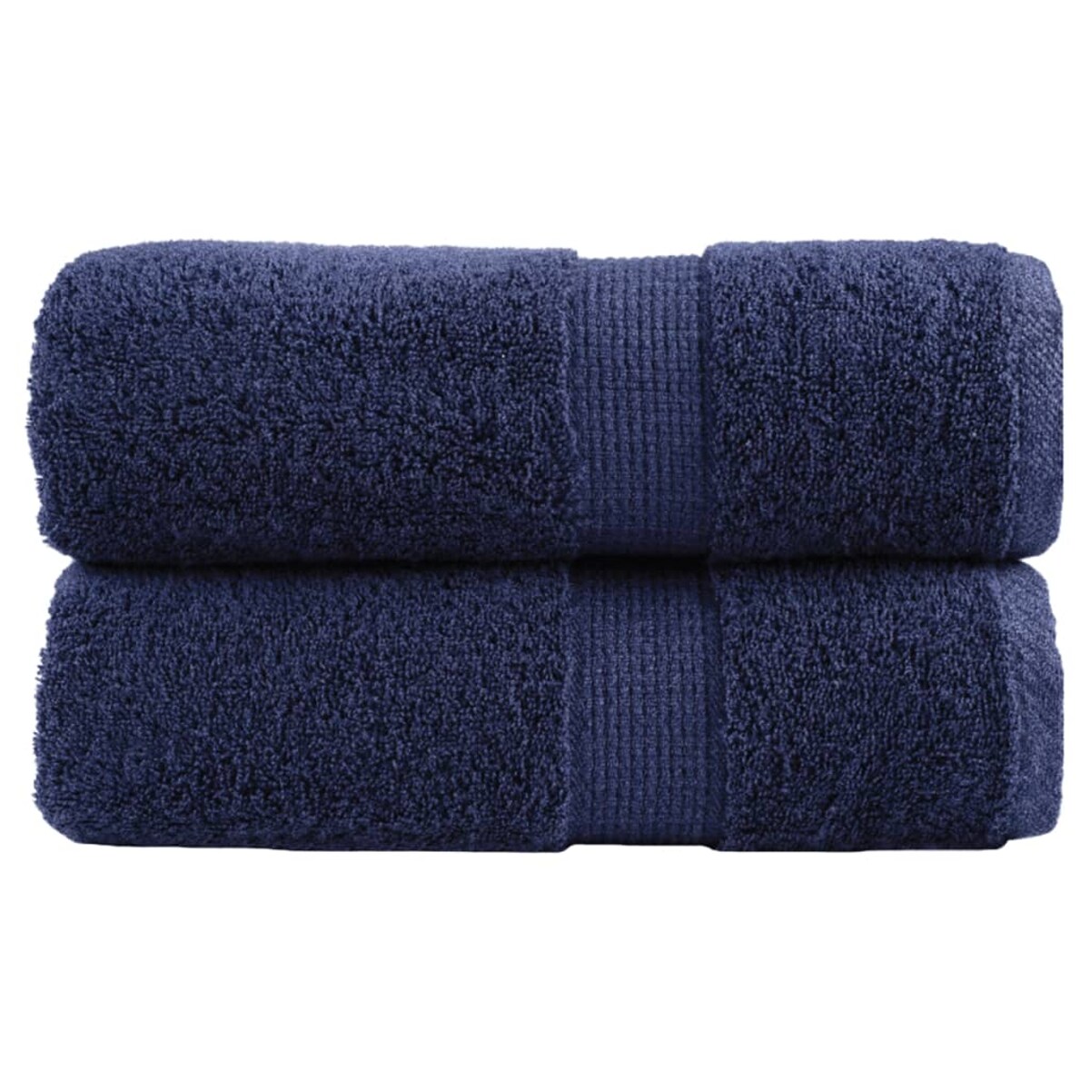 vidaXL Ręczniki myjące Premium SOLUND 2 szt. Granatowe 30x30cm 600gsm