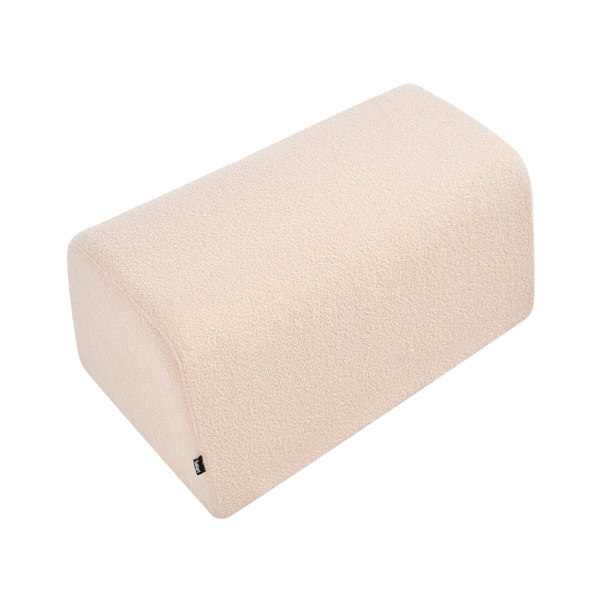 Puf SINCLAIR Boucle Beżowy 79 cm 49 cm 40 cm