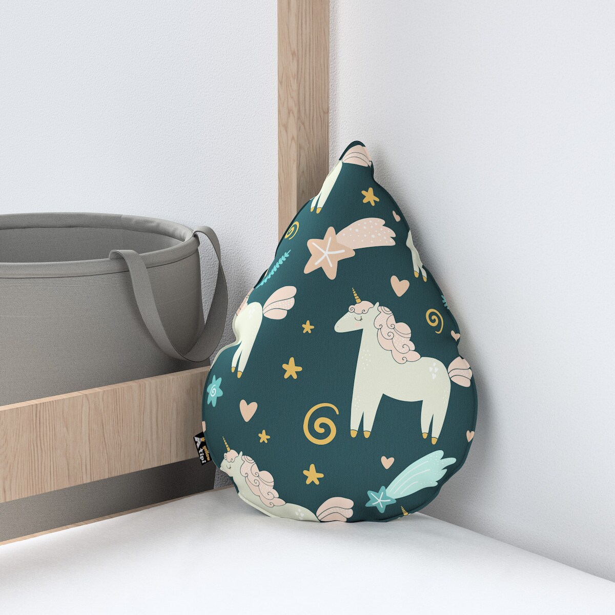 Poduszka Sweet Drop, niebieski, 55x15x35cm, Magic Collection