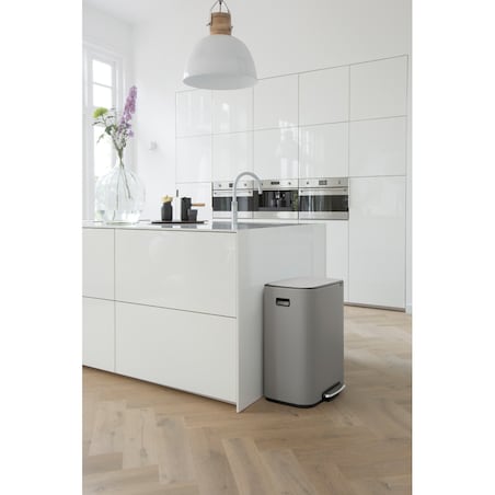 kosz na śmieci pedałowy Bo 60L mineralny szary 211348