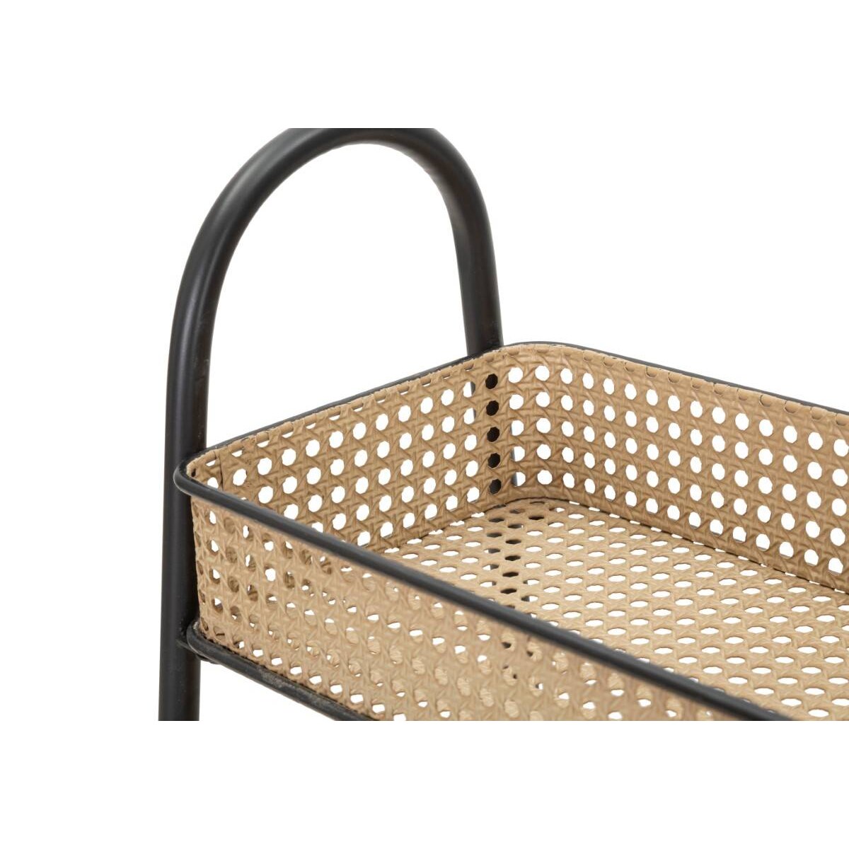 Wąski wózek do przechowywania FUJI, wzór plecionki wiedeńskiej