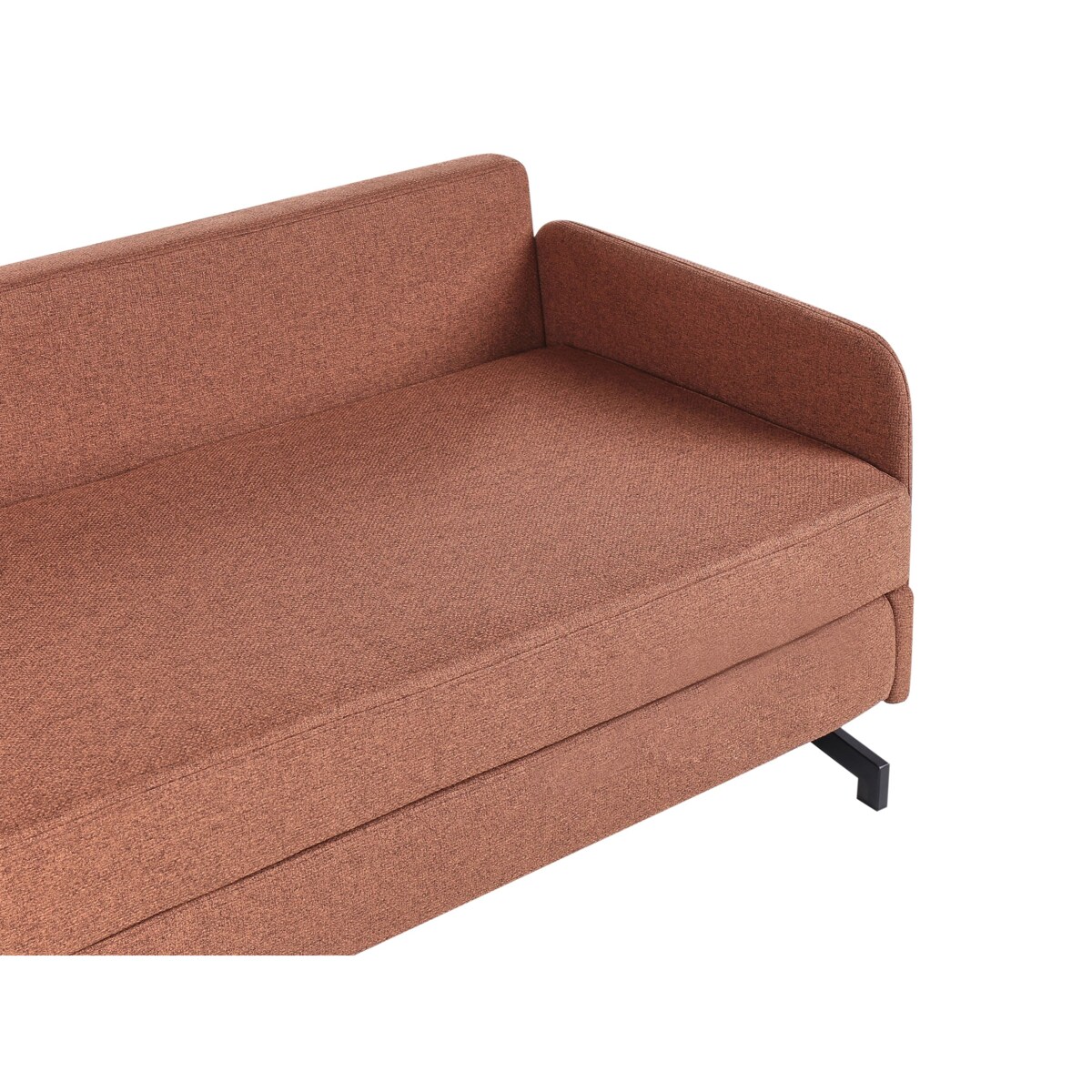 Sofa rozkładana BELFAST Czerwony Tkanina