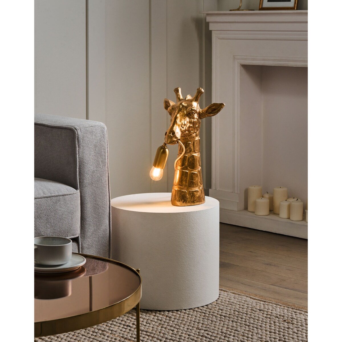 Lampa stołowa Żyrafa MALAIKA Złoty