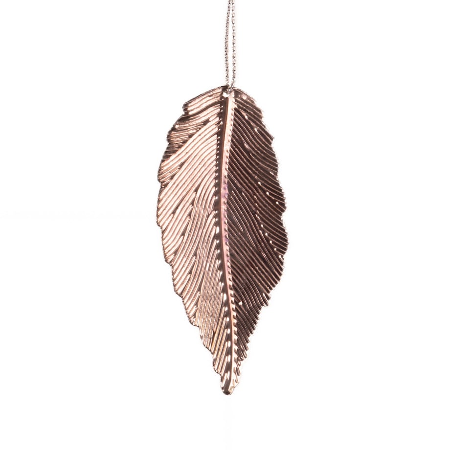 Dekoracje świąteczne zawieszki liście, piórka, 4 sz.