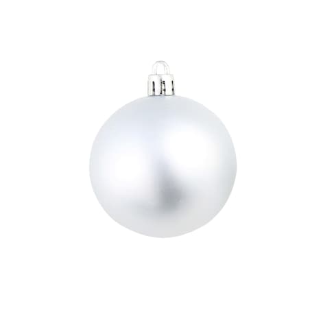 vidaXL Zestaw bombek, 100 elementów, 3/4/6 cm, srebrny