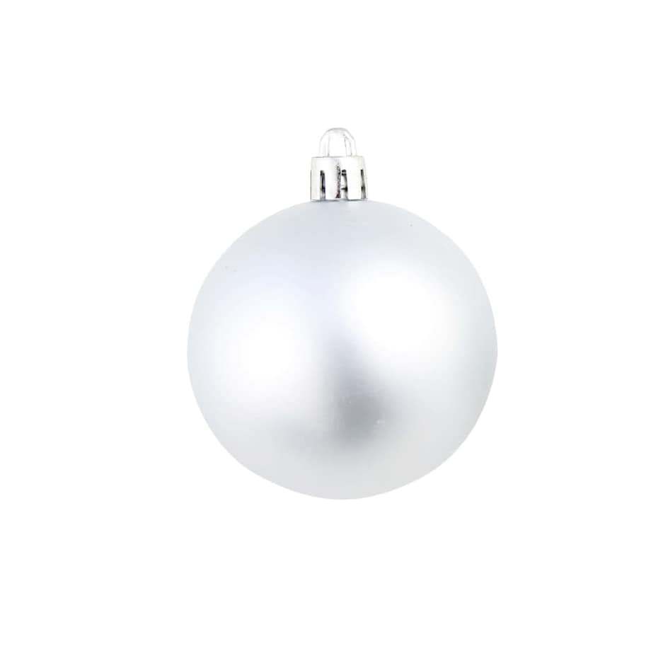vidaXL Zestaw bombek, 100 elementów, 3/4/6 cm, srebrny