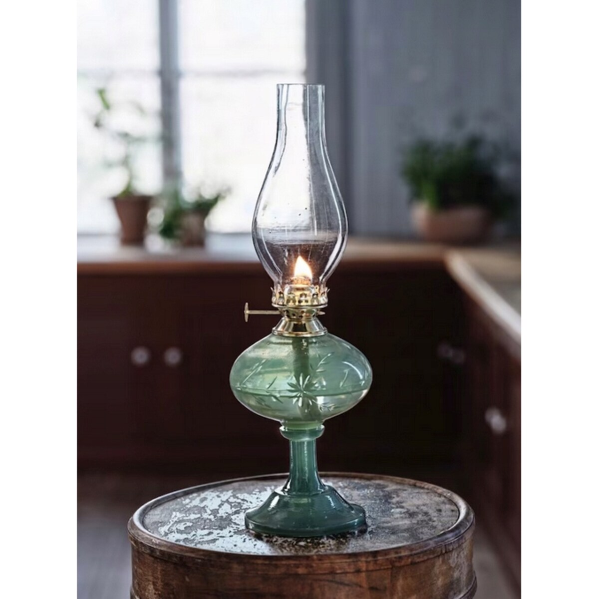 KLOSZ DO LAMPY NAFTOWEJ SZKLANY PRZEZROCZYSTY 17cm szkło do lamp naftowych
