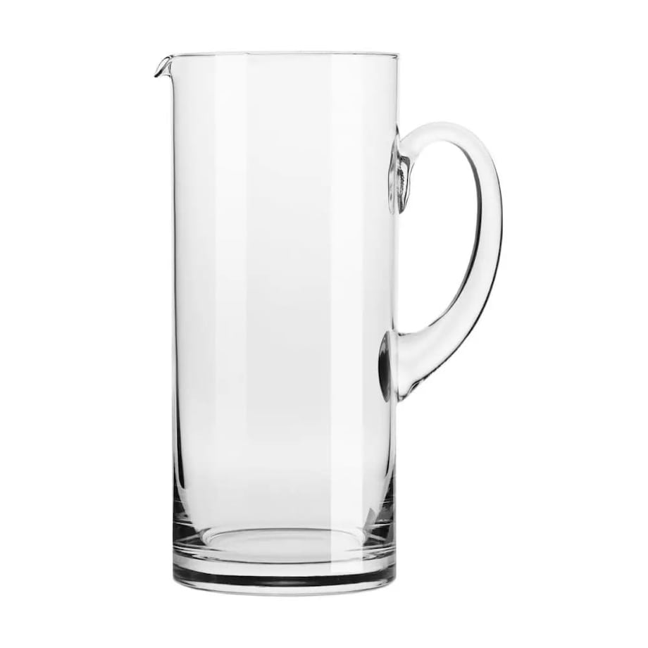 Dzbanek do Napojów Glamour Krosno 1,3 l Prosty Szklany z Uchwytem Bezbarwny