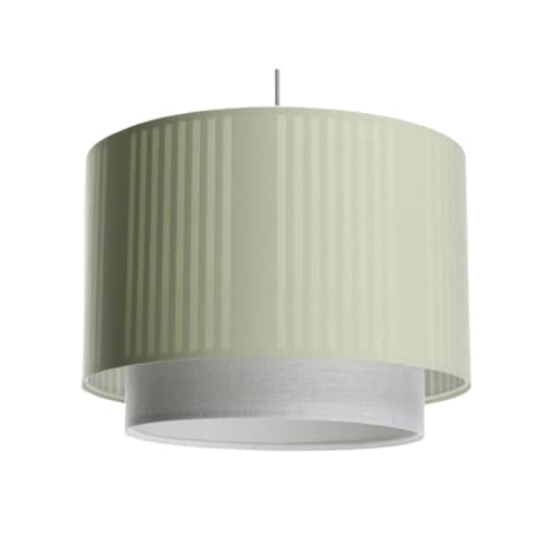Lampa wisząca DUO LAMI LINE 60 zielona/kremowa