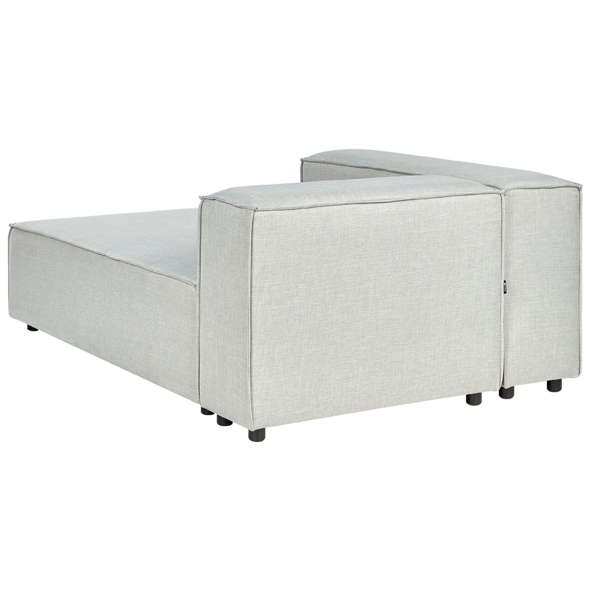 Narożnik modułowy 3-osobowy lniany prawostronny szary APRICA