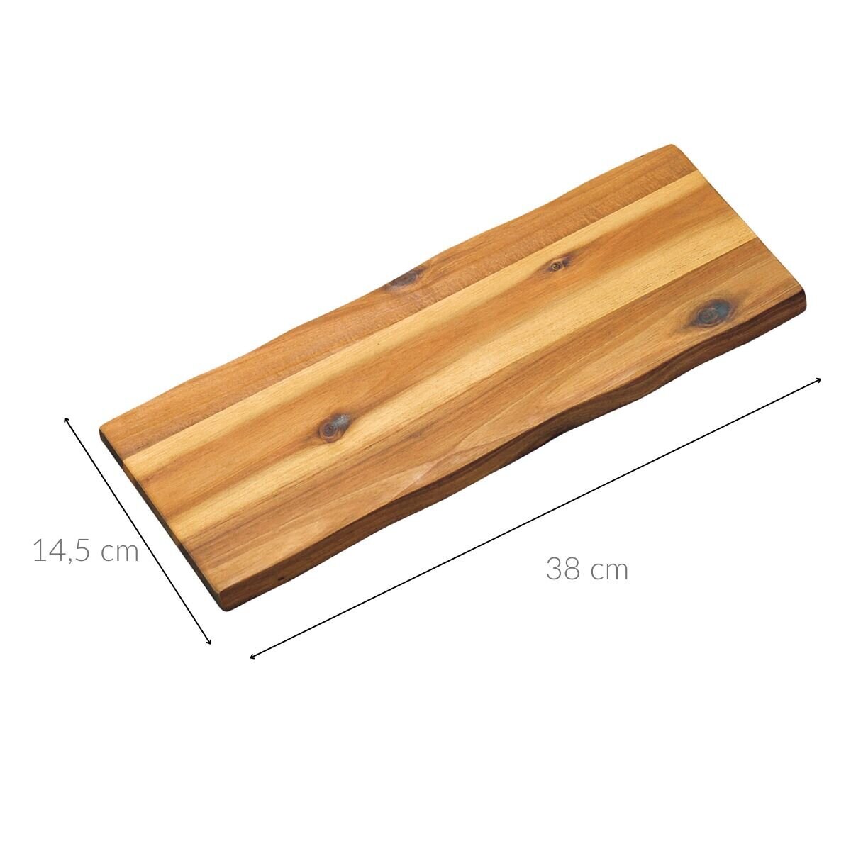 Taca do serwowania potraw, drewno akacjowe, 38 x 14,5 cm, Kesper