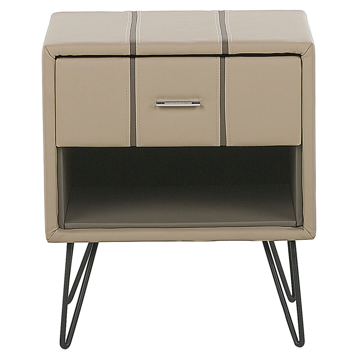 Szafka nocna BETIN Ekoskóra Beżowy